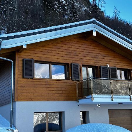 Chambres D'Hotes Les Louettes A Sapinhaut Canton Du Valais Saxon Bagian luar foto