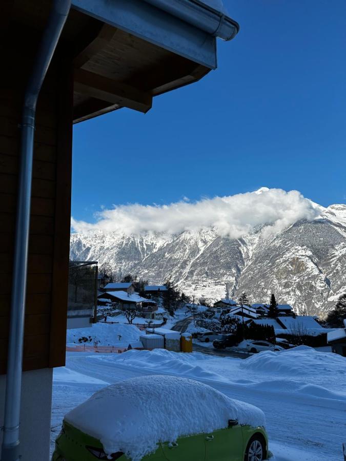 Chambres D'Hotes Les Louettes A Sapinhaut Canton Du Valais Saxon Bagian luar foto