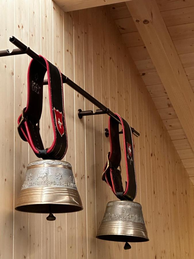 Chambres D'Hotes Les Louettes A Sapinhaut Canton Du Valais Saxon Bagian luar foto