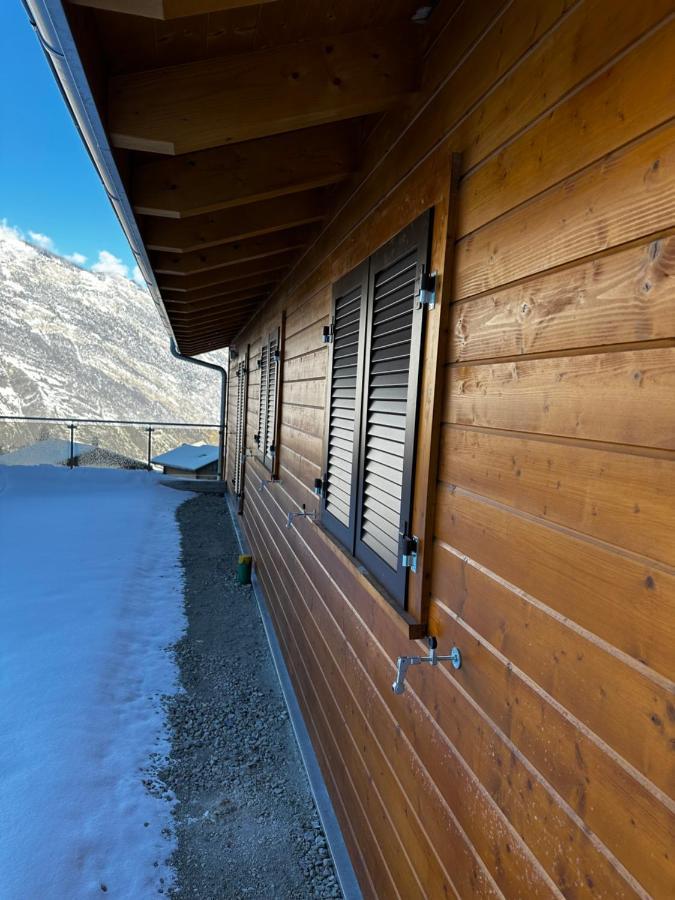 Chambres D'Hotes Les Louettes A Sapinhaut Canton Du Valais Saxon Bagian luar foto
